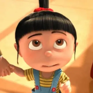🥴 Agnes Despicable Me Kartun, Anak perempuan, Karakter, Despicable Me, Agnes telegram sticker