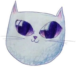 😾 고양이, 동물, 애완동물, 귀여운, 카와이, 그림, 스티커 telegram sticker