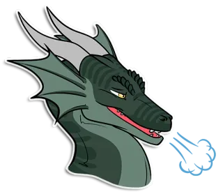 😘 dragão, fantasia, criatura, animal, réptil telegram sticker
