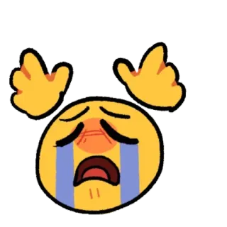 😭 Emoji, Chorando, Triste, Chateado, Expressão, Emocional telegram sticker