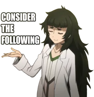 Steins;Gate 0 Sticker Pack :: @Sticker_San whatsapp stickers