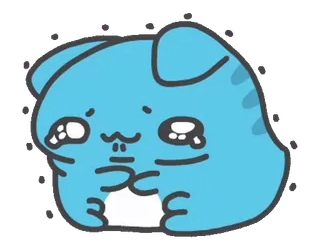 🥹 Blue Cat telegram sticker