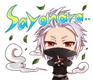 👋 Sayohara... Anime, Manga, Carino, Chibi, Addio telegram sticker