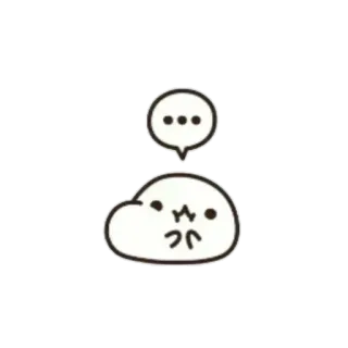🍥 słodki, naklejka, kreskówka, minimalistyczny, postać telegram sticker