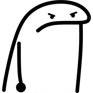 😡 火柴人, 生气, 卡通, 表情包, 角色 telegram sticker