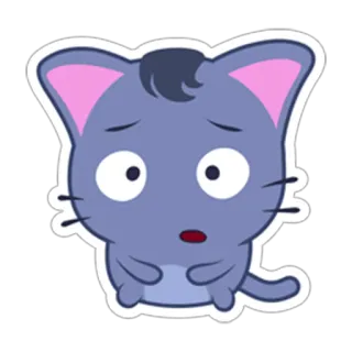 😦 Katze, traurig, Cartoon, süß, Sticker whatsapp sticker