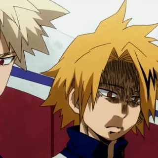 ⚡️ Denki Kaminari My Hero Academia Anime, My Hero Academia, Denki Kaminari, Personaje, Cara graciosa, Expresión whatsapp sticker