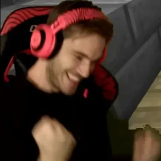 🤩 PewDiePie youtuber, streamer, gaming, felix kjellberg telegram sticker