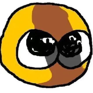 💋 이모지, 만화, 스티커, 노란색, 갈색, 표정, 웃긴 telegram sticker