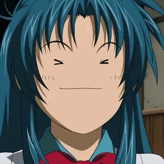 😃 anime, cartoon, character, happy, smile telegram sticker