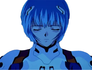 😞 Rei Ayanami Neon Genesis Evangelion Anime, Rei Ayanami, Evangelion, Personagem, Mangá whatsapp sticker