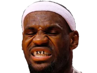 😖 LeBron James 농구, 운동선수, 스포츠, 르브론, 제임스 telegram sticker