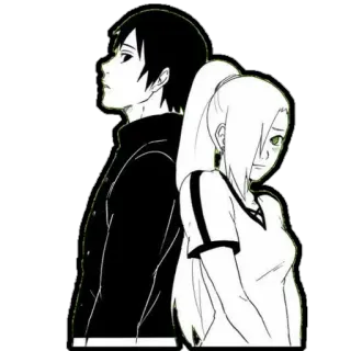 👀 Sai Naruto Anime, Mangá, Sai, Ino, Naruto, Casal, Romance telegram sticker