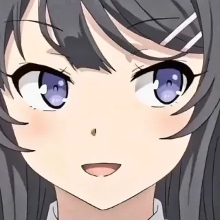 💈 Mai Sakurajima Rascal Does Not Dream of Bunny Girl Senpai Anime, Bunny Girl Senpai, Mai Sakurajima, Lindo, Dibujos animados telegram sticker