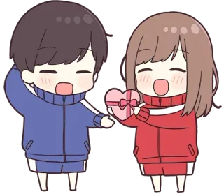 ❤️ süß, Anime, Romantik, Liebe, Geschenk, Herz, kawaii telegram sticker