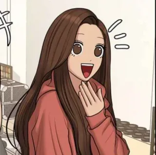 🛍 Frau, Cartoon, Fröhlich, Anime, Mädchen, Ausdruck telegram sticker