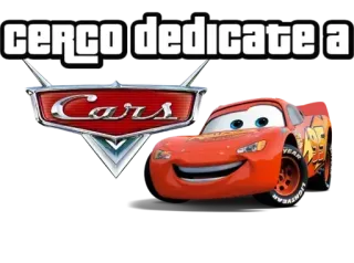 🚘 Lightning McQueen Cars cerco dedicate a Carros, Relâmpago McQueen, Pixar, Disney telegram sticker