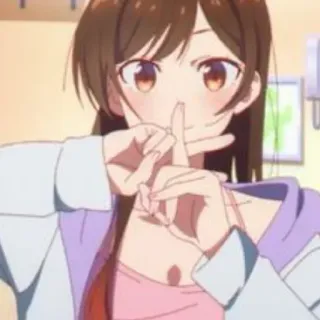 🤷‍♀ Anime, Cô gái, Dễ thương, Nhân vật, Bản vẽ, Phim hoạt hình whatsapp sticker