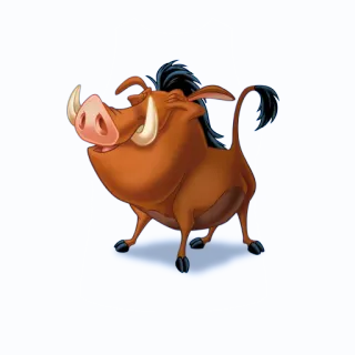 🙃 Pumbaa The Lion King Pumba, O Rei Leão, Javali, Disney, Desenho animado telegram sticker