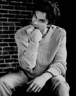 © Ian Somerhalder pria, potret, selebriti, aktor, gaya, mode, pose whatsapp sticker