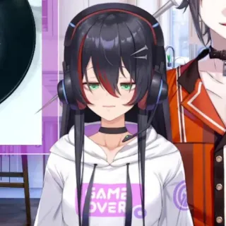 👻 GAME OVER Anime, Gamer, Game Over, VTuber whatsapp sticker