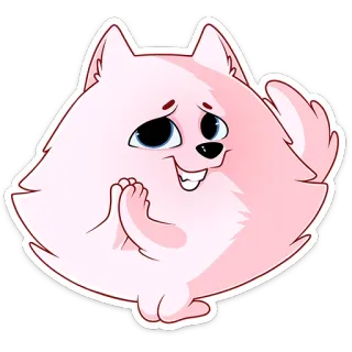 🙏 หมา, น่ารัก, ลูกหมา, คาวาอิ, สติกเกอร์ telegram sticker