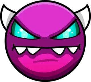 👿 iblis, geometry dash, game, setan, marah telegram sticker