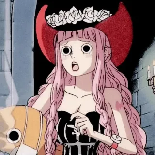 🌸 Perona One Piece Anime, One Piece, Perona, Personaje, Princesa Fantasma whatsapp sticker