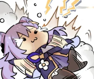 Keqing (@CalsiBot) whatsapp stickers