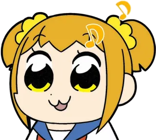 🎼 Popuko Pop Team Epic Anime, Niedlich, Lustig, Comedy, Popuko, Pop Team Epic, Sticker telegram sticker