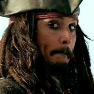 👀 Jack Sparrow Pirates of the Caribbean pirate, captain, movie, disney, adventure telegram sticker