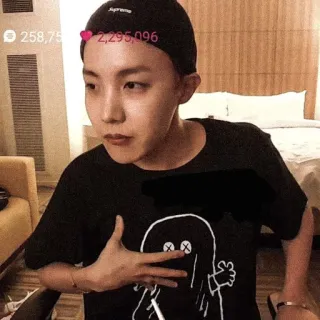 ⭐️ J-Hope Supreme kpop, supreme, jhope, bts, 歌手, 名人 telegram sticker