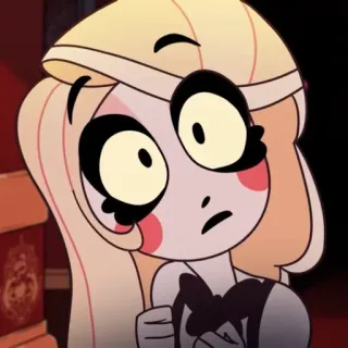 🟡 Charlie Morningstar Hazbin Hotel мультфильм, персонаж, Hazbin Hotel, Charlie Morningstar, анимированный telegram sticker