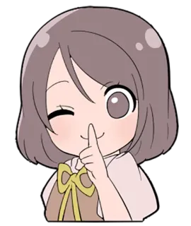 Little cute girl Momo telegram stickers