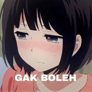 😠 Hanabi Yasuraoka Kuzu no Honkai GAK BOLEH telegram sticker