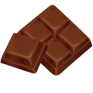 🍫 chocolate, comida, dulce, postre, snack, antojo telegram sticker