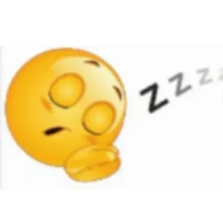 🧸 Sleeping Emoji ZZZ whatsapp sticker