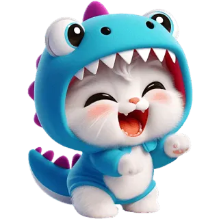 Динозаврики @Nyasticks whatsapp stickers