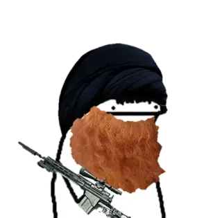 👳‍♂ terrorismo, violencia, arma, arma, militar, terrorista whatsapp sticker