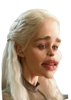😬 Daenerys Targaryen Game of Thrones Дейенерис, Таргариен, Игра престолов, карикатура, фэнтези, сериал telegram sticker