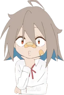 🤔 Anime, Kreskówka, Naklejka, Postać telegram sticker