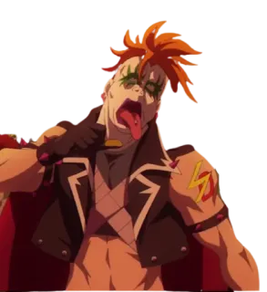 🤪 Anime, Cartoon, Punk, Make-up, Porträt, Charakter telegram sticker