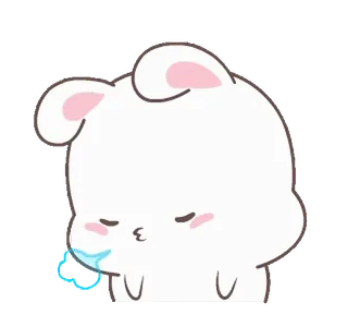 😮💨 süß, tier, cartoon, bär, kuss telegram sticker