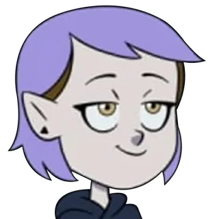 😌 Amity Blight The Owl House cartoon, animated, character, purple hair, Amity, The Owl House, tv show telegram sticker