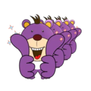 👍 tier, cartoon, daumen hoch, feier, positiv, fröhlich, heiter telegram sticker