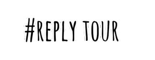 ⤵ #REPLY-TOUR reply, tour, hashtag telegram sticker
