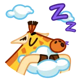 Giraffe Spotty @TgEmodziBot telegram emojis 😴