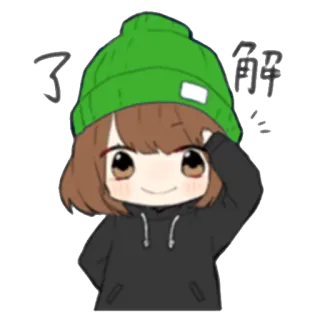 Noncahn_green whatsapp stickers