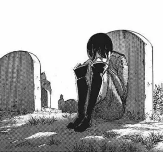 😔 triste, militar, anime, personaje, cementerio, duelo whatsapp sticker