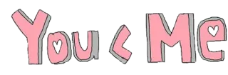 😌 You < Me love, romance, relationship, heart, cute telegram sticker